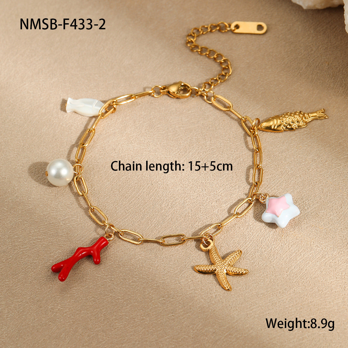 Holiday Style Ceramic Pendant Bracelet Necklace